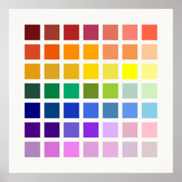 Póster El arcoiris y más, un universo de colores de 49 to