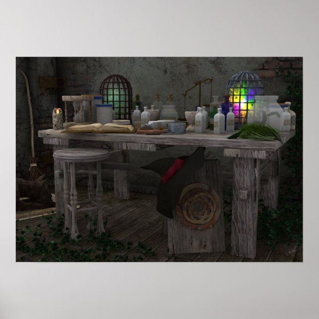 Póster El área de trabajo (Frente)