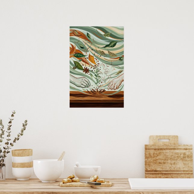 Póster El aroma de la conexión (Cocina)