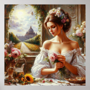 Póster El aroma de las flores