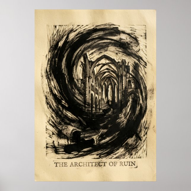 Póster El Arquitecto de la Ruina (Frente)