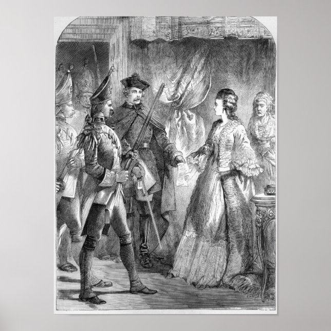 Póster El arresto de Caroline Matilda (Frente)