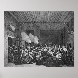 Póster El arresto de Luis XVI en Varennes