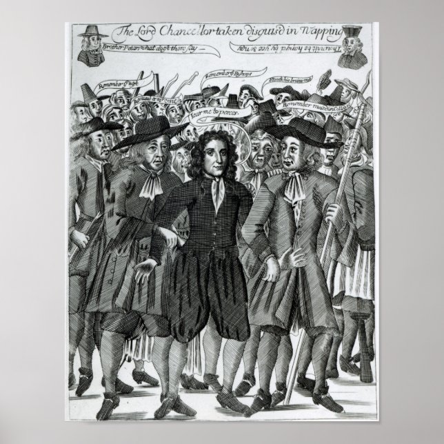 Póster El arresto del juez Jeffreys 1689 (Frente)