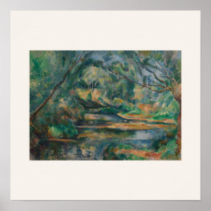 Póster El arroyo - Pintura de paisaje impresionista