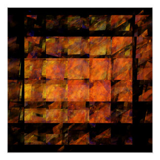 Póster El arte abstracto de la pared