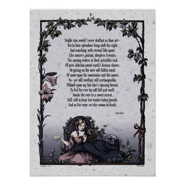 Póster El arte de la poesía victoriana mantiene la brilla (Anverso)