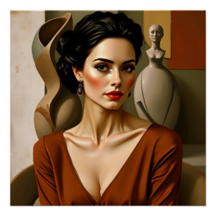 Póster El arte entre nosotros - Retrato colorido