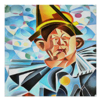 El arte geométrico del payaso melancólico