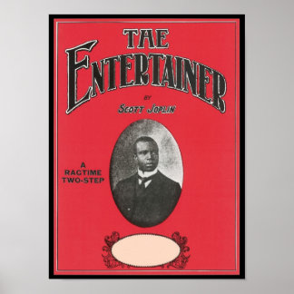 Póster El artista Scott Joplin Vintage Songbook Cove