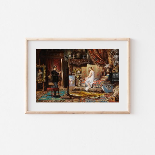 Póster El artista y su modelo | Carl Schweninger, Jr. (Subido por el creador)