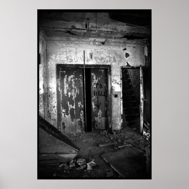 Póster El ascensor al infierno (Frente)