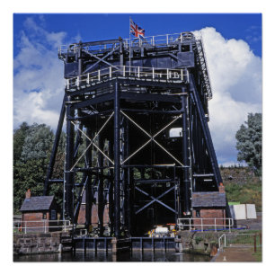 Póster El Ascensor de Anderton Cheshire Inglaterra
