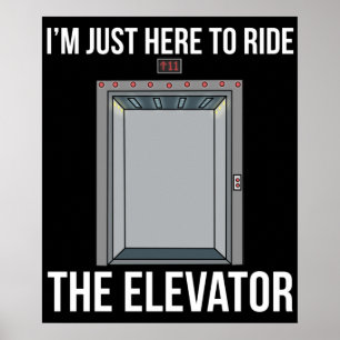 Póster El Ascensor Es Un Ingeniero Mecánico