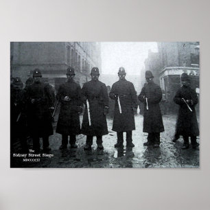 Póster El asedio a la calle Sidney en 1911