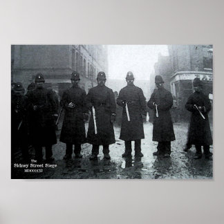 Póster El asedio a la calle Sidney en 1911