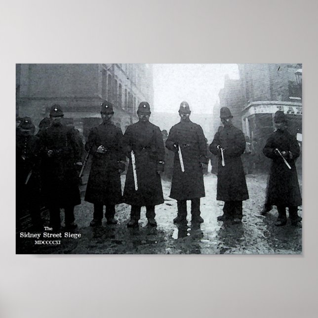 Póster El asedio a la calle Sidney en 1911 (Frente)