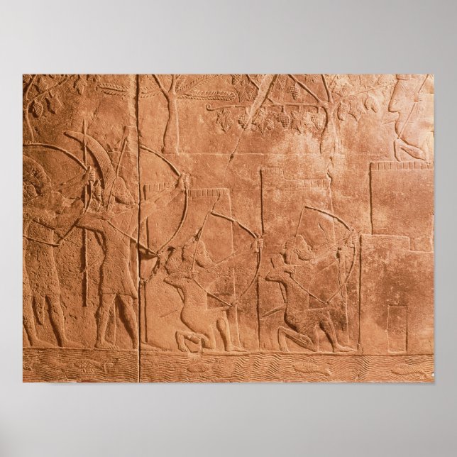 Póster El asedio de Alammu por el ejército de Sennacherib (Frente)