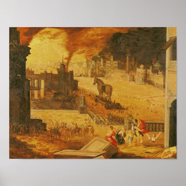 Póster El asedio de Troy (Frente)