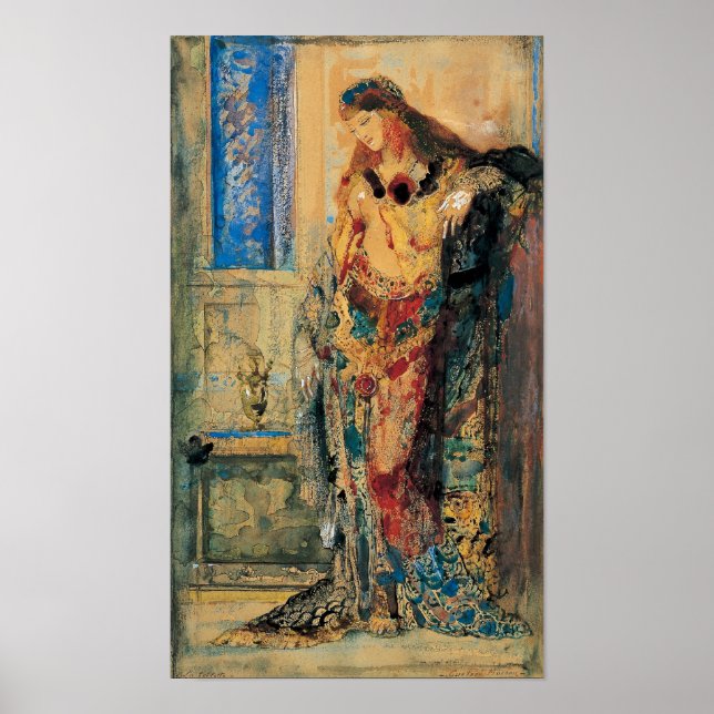 Póster El aseo de Gustave Moreau (Frente)