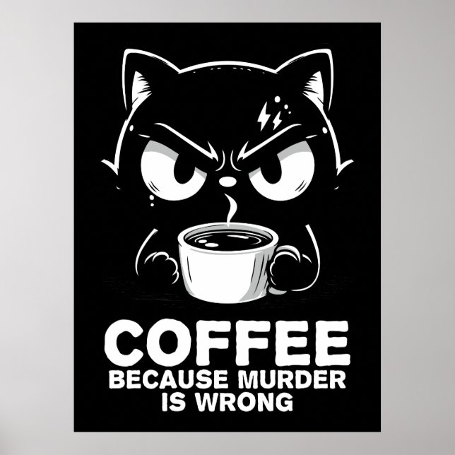 Póster El asesinato está mal (Frente)