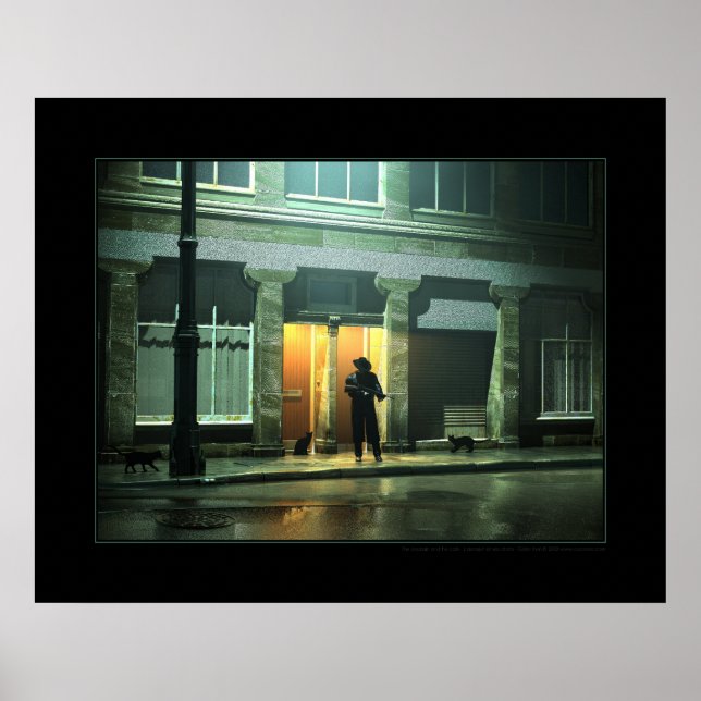 Póster El asesino y sus gatos (Frente)