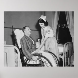 Póster El asistente de la enfermera de la Cruz Roja: 1940