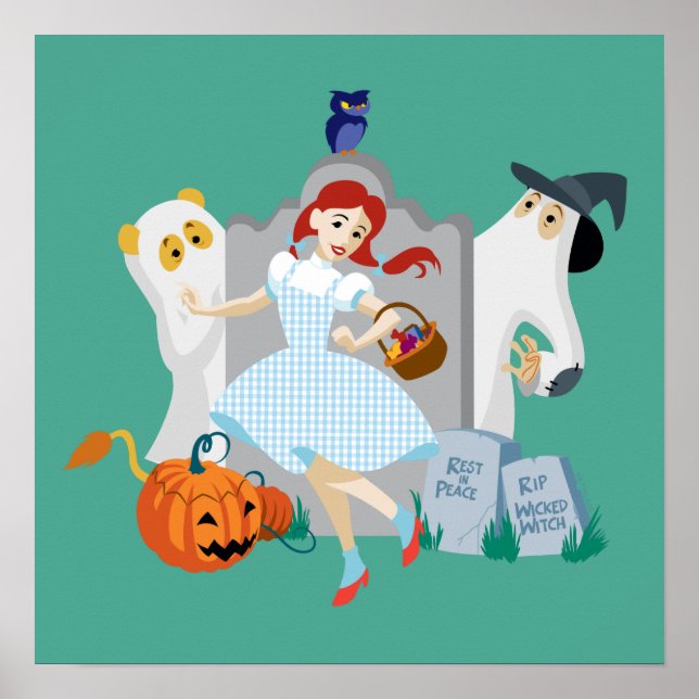 Póster El Asistente De Oz™ | Dorothy Halloween Happy Danc (Frente)