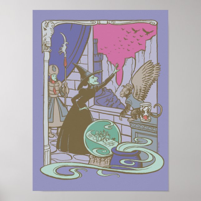 Póster El Asistente De Oz™ | Storybook Witch™ (Frente)