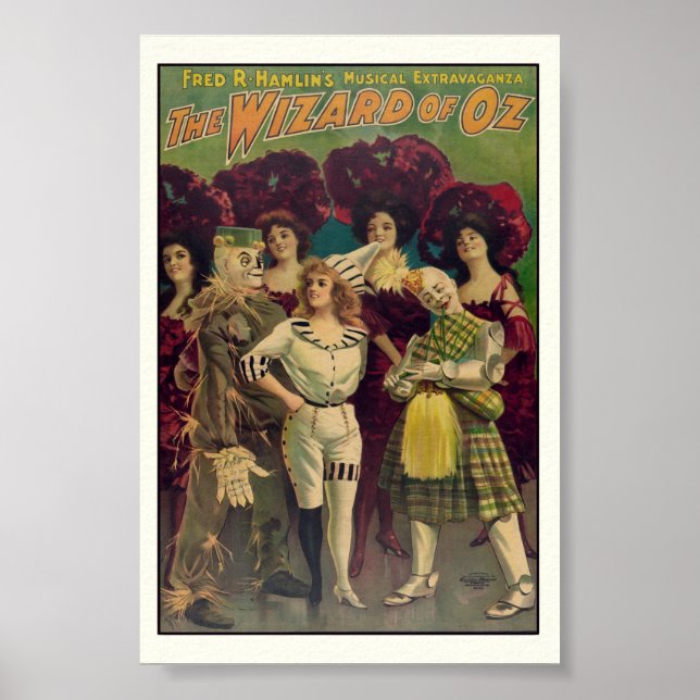 Póster El asistente del afiche musical musical de Oz de 1 (Frente)