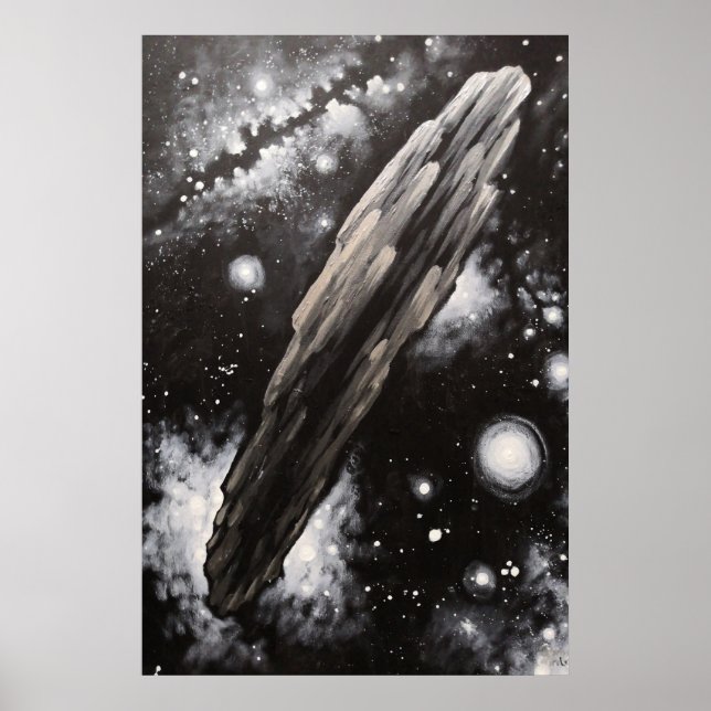Póster El asteroide Oumuamua (Frente)