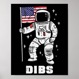 Póster El astronauta espacial se retira el 4 de julio de