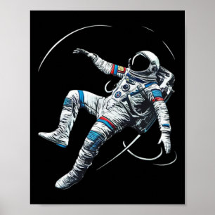 Póster El astronauta Muay Thai Boxing Karate Kickboxing M
