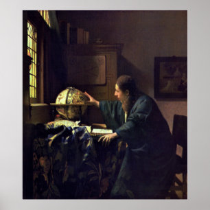 Póster El astrónomo de Johannes Vermeer Large