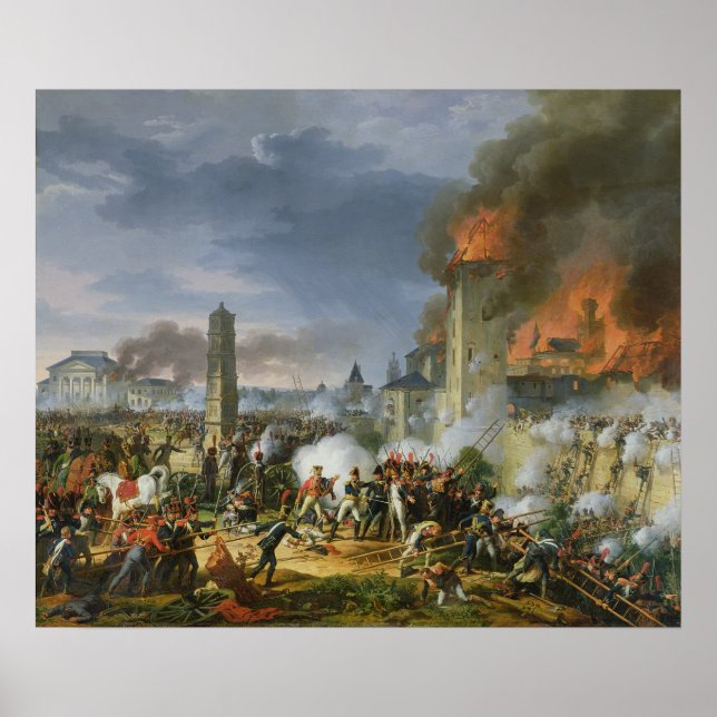 Póster El ataque y la toma de Ratisbon (Frente)