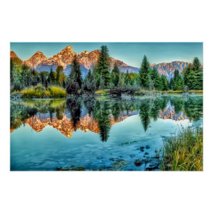 Póster El aterrizaje de Schwabacher y charca del castor