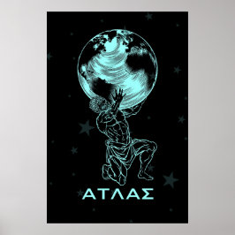 Póster El Atlas de mitología griega antigua Grecia