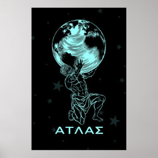 Póster El Atlas de mitología griega antigua Grecia