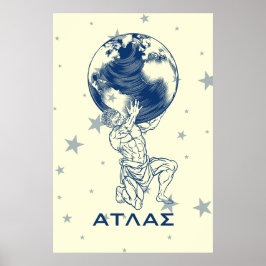 Póster El Atlas de mitología griega antigua Grecia