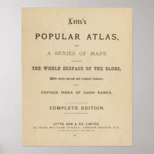 Póster El atlas popular de las hojas de título