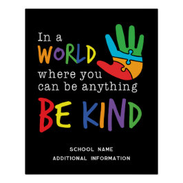 Póster El aula de profesores de Be Kind School