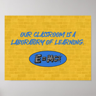Póster El aula es laboratorio de aprendizaje Profesor
