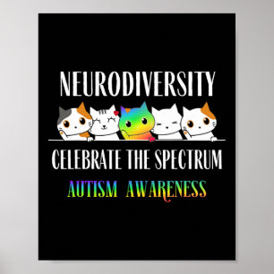 Póster El autismo abraza la neurodiversidad para celebrar