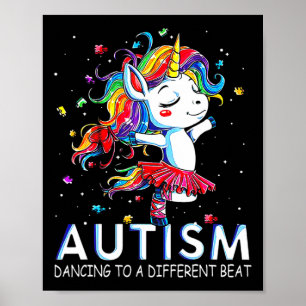 Póster El Autismo Bailando Para Ser Un Golpe Diferente Un