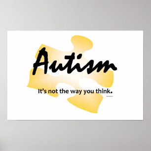 Póster El autismo brilla Poster-"No es la manera en que p