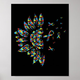 Póster El autismo del girasol rompe la pieza Cinta de Gua