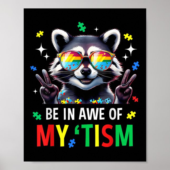 Póster El Autismo Es Gracioso Estar Aterrado De Mi Tism M (Frente)