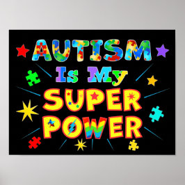 Póster El autismo es mi superpoder