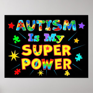 Póster El autismo es mi superpoder