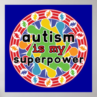 Póster El autismo es mi superpoder